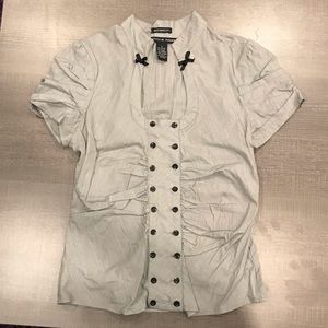 2/$15 Grey Short Sleeve Blouse
